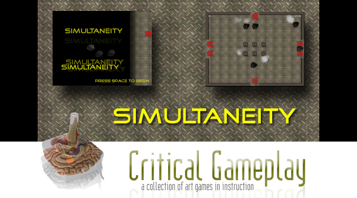 A new Critical Gameplay game has been posted. The goal is to guide as many robots to safety without damaging them. You can download the game at http://www.CriticalGameplay.com/simultaneity 