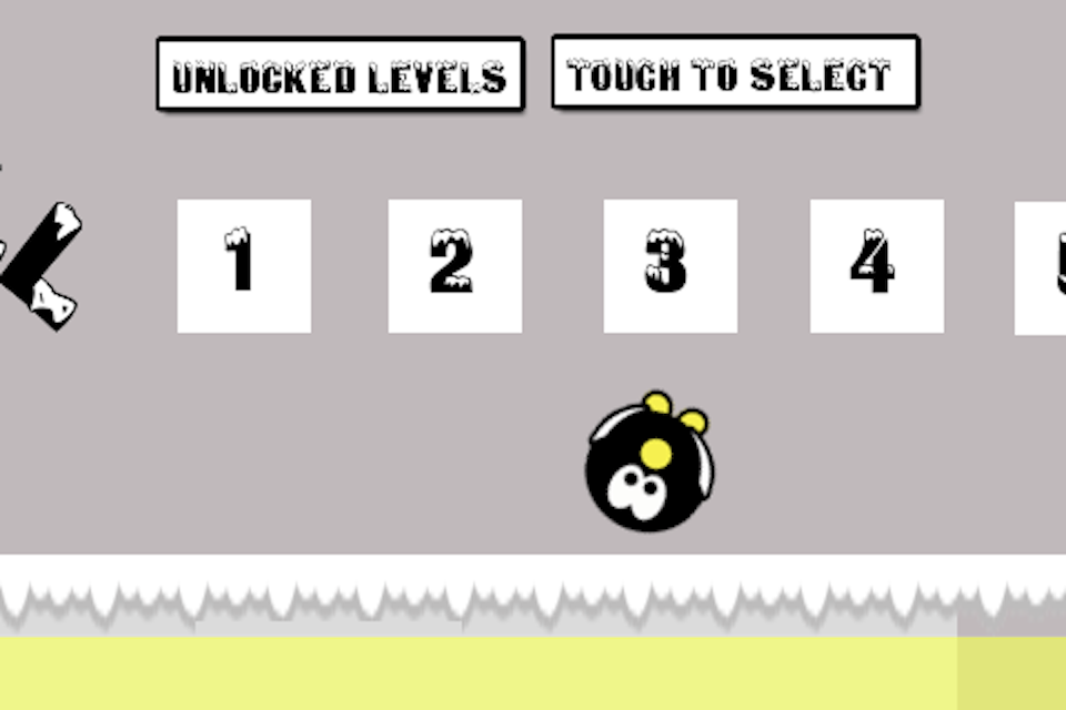 Penguin Roll Select Level Screen